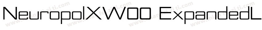 NeuropolXW00 ExpandedLight字体转换